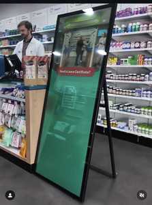จอแสดงผล LCD แบบติดขอบชั้นวางสินค้าอัจฉริยะสำหรับโฆษณาบนชั้นวางสินค้าในซูเปอร์มาร์เก็ต - Product Image 3
