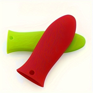 Support de poignée <span class=keywords><strong>en</strong></span> silicone pour poêles <span class=keywords><strong>en</strong></span> <span class=keywords><strong>fonte</strong></span> avec trou de serrure Poignée de casserole <span class=keywords><strong>en</strong></span> silicone protectrice contre la chaleur - Product Image 1