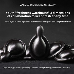Liquide Facial de Luxe Black Gem pour Hommes 05g, Subcapsule OEM Raffermissante et Hydratante à la Pomme et au Ginseng, Sans Conservateurs - Product Image 2
