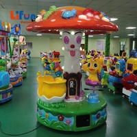 Carrousel d'enfants à jetons bon marché en gros d'usine, mini manèges de foire petit carrousel à vendre