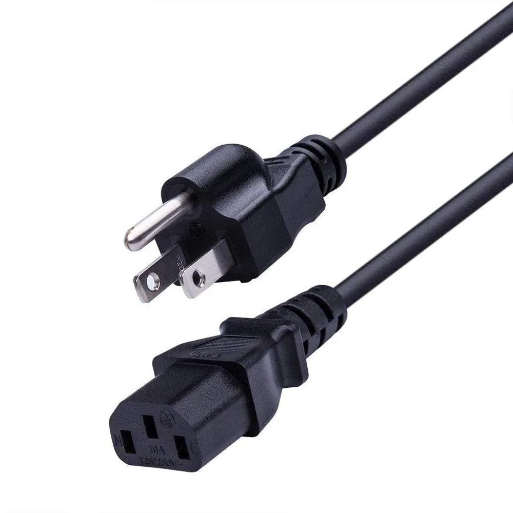 Prong cắm cáp 3Pin 10A/13A/15A AC dây điện chì IEC C13 chúng tôi dây điện USA USB mở rộng điện tử tiêu dùng NEMA