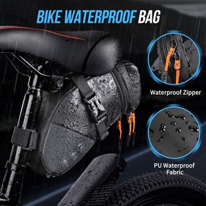 Ausziehbare hoch reflektierende 2L Mountain Road Travel Fahrrads attel tasche Wasserdichte Fahrrads itz taschen zur Aufbewahrung von Werkzeugen - Product Image 4
