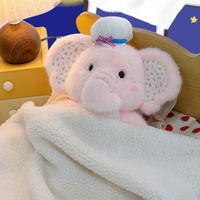Peluche Éléphant Adorable, Jouet en Peluche Doux, Vente en Gros, Fabricant Personnalisé, Compagnon de Sommeil pour Bébé, Cadeaux Réconfortants pour Enfants