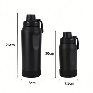 Bouilloire isotherme portable en acier inoxydable de 800 ml, grande capacité, avec corde de levage, pour sport et activités de plein air - Product Image 6