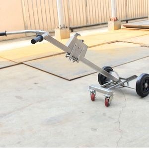 Oil Drum <b>Transport</b> Trolley 200kg 2 Wheels Steel Industrial Use Blue Powder Coated - Product Image 3