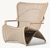Fauteuil lounge d'extérieur moderne en rotin Palmeria