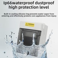 Boîte de distribution d'énergie étanche pour l'extérieur Boîte de circuit domestique montée en surface anti-pluie et anti-poussière à ouverture d'air