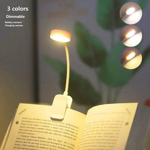 Lampe de lecture pliable mini à clipser, rechargeable USB, LED, 3 modes, protection oculaire, intensité réglable en continu, flexible pour chambre à coucher - Product Image 6