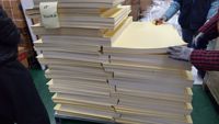 Feuille de papier PVC autocollante double face au prix d'usine