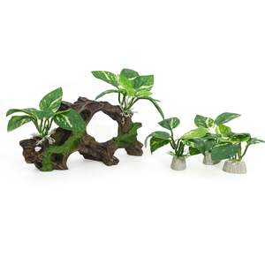 어항 장식 수족관 장식, 인공 침몰 목재 인공 수생 식물 침몰 목재 - Product Image 6