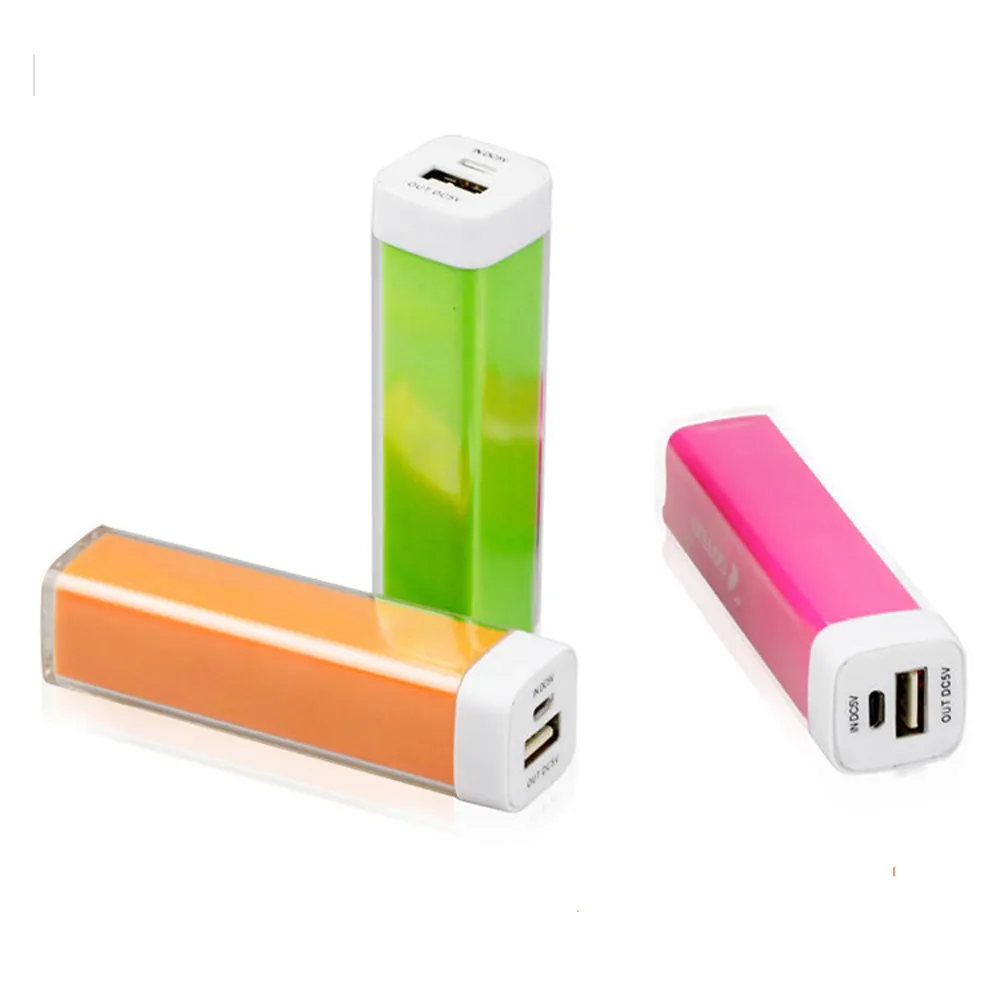 Regalo promozionale Caricabatterie Cellulare Portatile 2600mAh Mini Power Bank Caricabatterie per Iphone