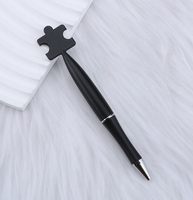 Stylo bille personnalisé en forme de bloc de construction, papeterie créative et originale, cadeau promotionnel pour le bureau et l'école