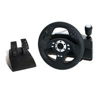 Volante de Carreras Honcam para Simulador de Conducción con Joystick y Pedales de Freno para PS4, Xbox 360, Xbox One y PC