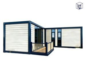 Maison modulaire préfabriquée en forme de L, maison modulaire, maisons préfabriquées, kit de maisonnette pour villa d'hébergement <span class=keywords><strong>Rayzen</strong></span> - Product Image 2