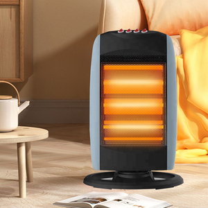 Chauffage halogène oscillant avec réflecteur en acier inoxydable durable <span class=keywords><strong>pour</strong></span> usage de bureau - Product Image 5