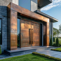 Poignée de porte principale classique noire mate personnalisée en acier inoxydable 304, poignée de tirage pour porte d'entrée, vente en gros d'usine pour villa