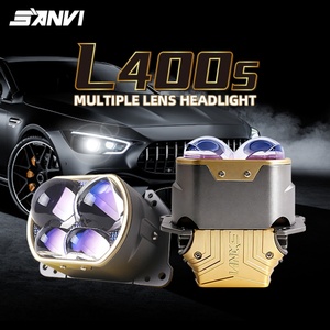 Sanvi Auto <b>Lighting</b> Official 3 Inch 58w 6000k Super Bright L400S LED <b>Projector</b> Lens Headlights for Car Motorcycle Headlights - Product Image 1
