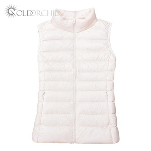 Wholesale Quilted Casual Portable Stand Collar Waistcoat Goose Down <strong>Vest</strong> <strong>for</strong> <strong>Women</strong> - Product Image 5