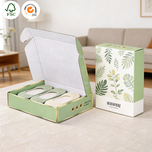 Boîte cadeau pour chaussettes en carton ondulé, certifiée, portable, robuste, imperméable et personnalisable, pour l'expédition e-commerce et les coffrets cadeaux - Product Image 1