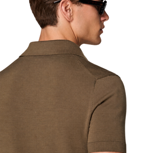 Polo in Maglia Premium Anti-Pilling con Logo Personalizzato, in Cotone e Seta, Lussuosa Polo da Golf OEM per Uomo - Product Image 5