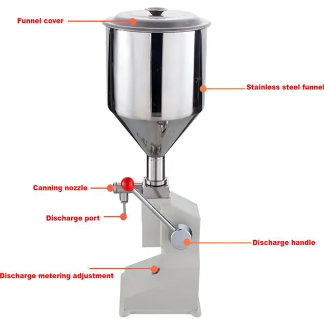 Manual Paste honey Gel filling machine refilling machine Paste Liquid Sauce Thick Paste High viscosity