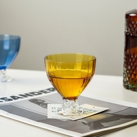 Verre en borosilicate de haute qualité, couleur naturelle, verre uni simple et luxueux, verre à vin, verre à champagne