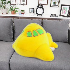 Jubiläums geschenke <span class=keywords><strong>Promo</strong></span>-Artikel Benutzer definiertes Logo Weiches Flugzeug kissen Gestricktes Flugzeug Plüsch tier Gedächtnis Tier Günstige Personal isierte OEM - Product Image 5