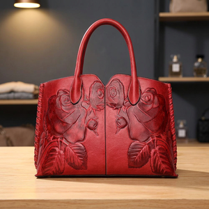 Wedding Parties Valentine's Day Travel BS INTERNATIONAL High Standard Genuine Cow Leather Foldable Zipper Waterproof 3L+ Two - Product Image 5