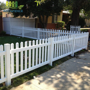 Chất lượng cao ngoài trời 4ftx8ft PVC Vinyl picket hàng rào màu trắng tùy chỉnh phong cách thiết kế cho sân vườn - Product Image 5