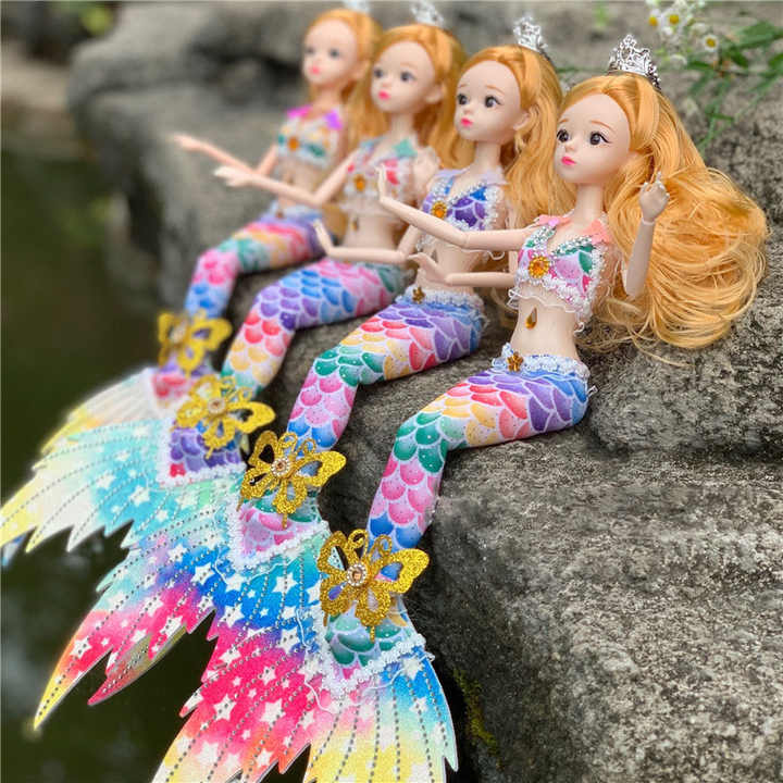 Mocoosy Juego De Muñecas Magnéticas Para Viajes – 4 Temas (Princesa, Sirena, Hada, Bailarina) Con Más De 70 Imanes, Regalo Para Niñas 3-8 Años