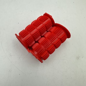 Poignées de guidon de vélo 22,2 mm en caoutchouc antidérapant pour vélos d'enfants noir et rouge - Product Image 4
