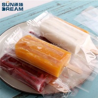 Emballage personnalisé en papier kraft et plastique de qualité alimentaire pour bâtonnets glacés, sacs pour glaces, emballage pour bâtonnets glacés
