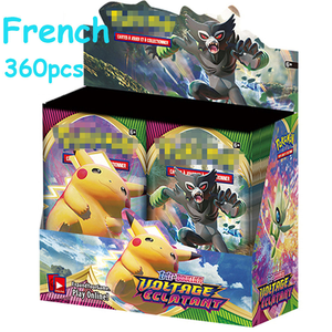 360pcs French& Spanishpokemon Cards Tcg: Sun & Moon Unbroken Bonds Booster Box Trading Card Game Pokemon Card Kids Toys