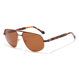 Gafas de Sol de Piloto Unisex, Montura Metálica Rectangular, Lentes con Degradado Azul, 100% Protección UV, Uso en Exteriores, Adultos - Product Image 4