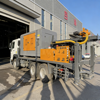 Plateforme de forage de puits d'eau de 700 m de profondeur fabriquée en Chine, machine rotative hydraulique de 300 mm montée sur camion 6x4