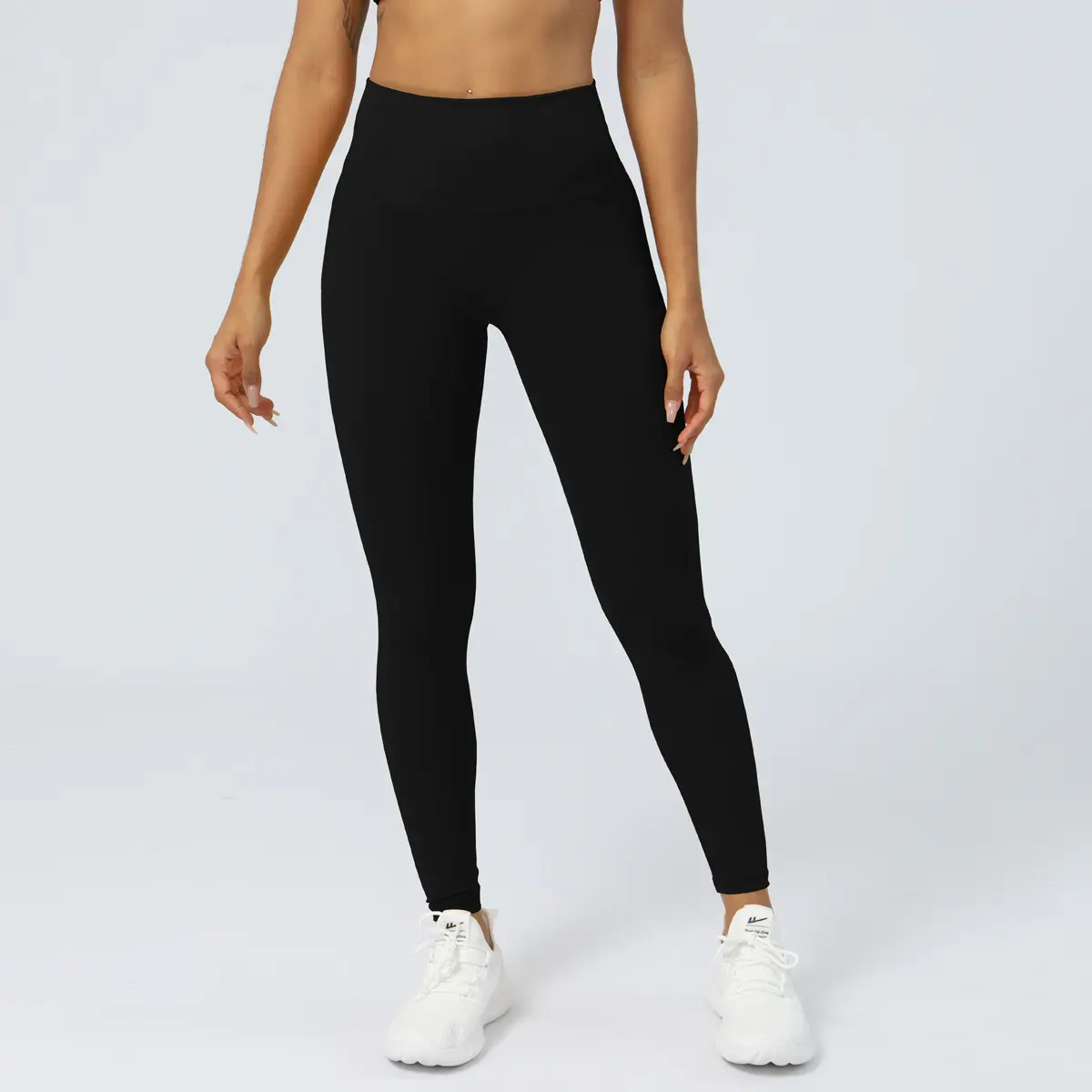 Goedkope Hoge Kwaliteit Vrouwen Volwassen Meisjes Hoge Taille Ademende Hoge Elasticiteit Perzik Billen Nylon Spandex Yoga Sportbroek