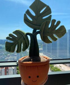 Serie de Macetas Jc // Juguete de Peluche Simulación de Maceta, Juguete de Peluche para Regalo, Monstera Deliciosa, Orquídea, Girasol, Niña - Product Image 6