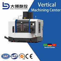 Centre d'usinage vertical CNC haute vitesse DL VF600, machine de fraisage VMC pour la découpe de pièces métalliques légères