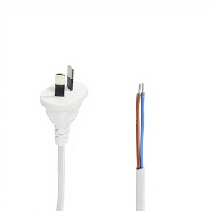 SAA Certified Australia 2 Prong <b>Power</b> Cord, Open End Pigtail Lead, 0.75mm2 PVC Flexible <b>Cable</b>, For Replacement - Product Image 1