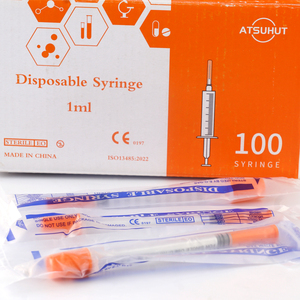 Vô trùng <span class=keywords><strong>1ml</strong></span> dùng một lần thú y ống tiêm eo khí insulin ống tiêm với 30g * 8mm y tế ống tiêm kim - Product Image 4