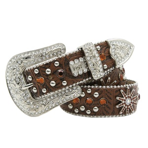 <span class=keywords><strong>Ceinture</strong></span> en strass personnalisée pour hommes, lanière en cristal scintillant, diamant cloutée, en cuir, <span class=keywords><strong>Bb</strong></span> <span class=keywords><strong>Simon</strong></span> - Product Image 4