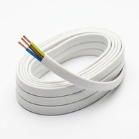 300V BVVB 3-adriges Flachkupferkabel mit PVC-Isolierung und PVC-Ummantelung, 4 AWG, Gebäude-Elektrokabel, IEC-Kabel, Hausverdrahtung