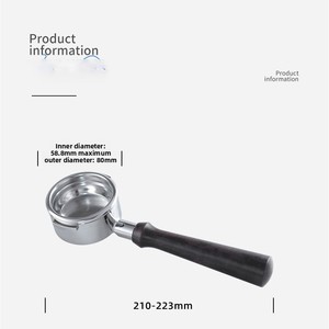 Portafiltro sin Fondo de 58 mm con 2 Orejas, Portafiltro Desnudo sin Fondo Compatible con Máquinas de Café <span class=keywords><strong>Welhome</strong></span> Serie 2 KD270/KD210S - Product Image 2