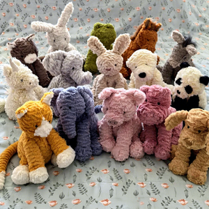 Colección Jc Wave Británica: Adorables Peluches de Burro, Cachorro, Cerdo, <span class=keywords><strong>Cordero</strong></span>, Dragón, León, Mono, Zorro, Gato Tabby Naranja <span class=keywords><strong>y</strong></span> Gato Tabby Naranja de Terciopelo - Product Image 1