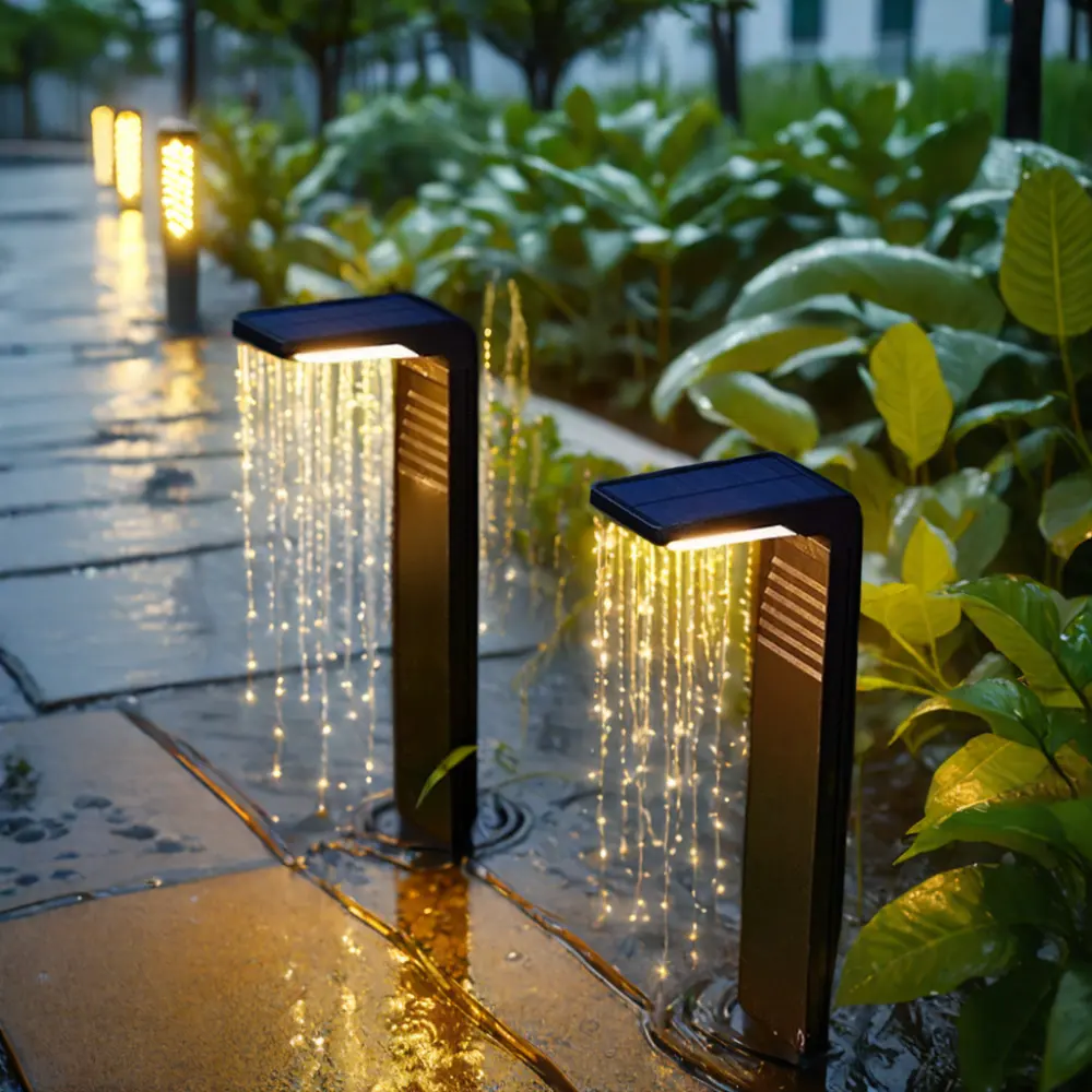 Lumières solaires de pelouse de luciole lumières décoratives d'ambiance de jardin de villa insérées lumières extérieures imperméables de paysage de jardin