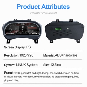 Navihua 12.3" <b>Digital</b> Cluster <b>Car</b> Dashboard Instrument LCD Virtual Cockpit <b>Speedometer</b> Meter <b>for</b> Cadillac ATS ATS-L 2014-2017 - Product Image 4
