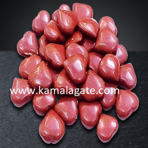 Mini Puffy Polished Yellow Heart Crystal Stones Natural Gemstone Semi Precious Stone Crafts - Product Image 2