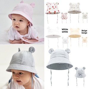 Nouveau <span class=keywords><strong>chapeau</strong></span> de pêcheur rayé pour bébé, en coton pur, respirant, coupe-vent, avec motif d'ours de dessin animé, pour enfants de 1 à 3 ans, imprimé de fruits et de fleurs, <span class=keywords><strong>chapeau</strong></span> de soleil - Product Image 3