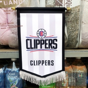 Drapeau pentagonal suspendu des <span class=keywords><strong>Chicago</strong></span> Bulls en velours peau de pêche, modèle 007, articles pour fans - Product Image 3