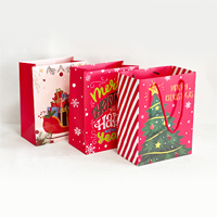 Sacs en papier de Noël personnalisés pour cadeaux Grands sacs en papier promotionnels Sac en papier imprimé écologique pour la nourriture